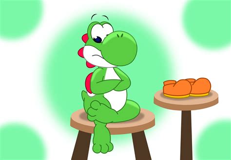 Yoshi alone on Barefoot-Yoshi - DeviantArt