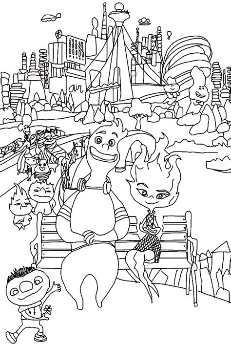 Color Page Elemental - Free Printable Coloring Pages