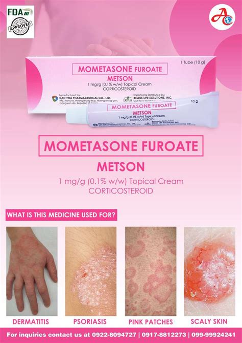 Mometasone Furoate (Metson) 1mg/g Cream 10g (Generic of Elica/Alerta Dermatec) | Lazada PH