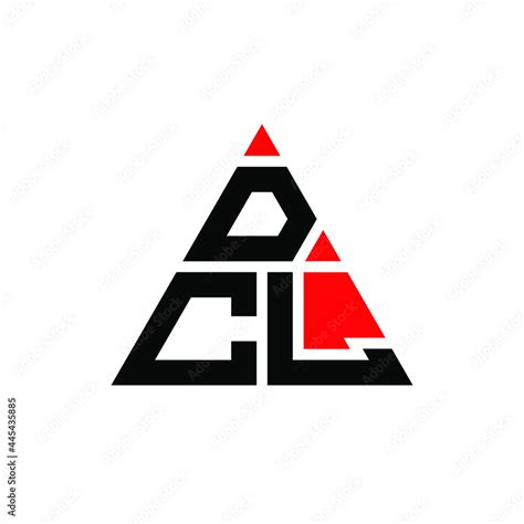 DCL triangle letter logo design with triangle shape. DCL triangle logo design monogram. DCL ...