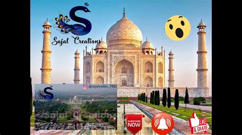 Taj Mahal, Agra (INDIA) Drone View - YouTube