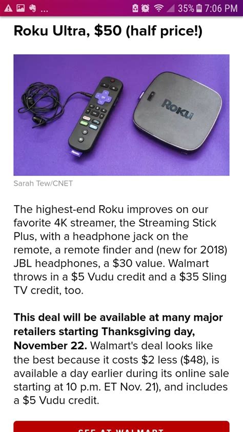 Roku Ultra vs. Premiere Plus Walmart on Black Friday? : r/Roku