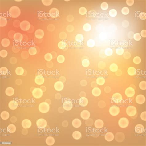 Gold Christmas Lights Background Stock Illustration - Download Image Now - 2015, Backgrounds ...