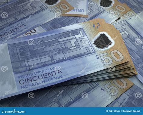 Uruguayan Money. Uruguayan Peso Banknotes. 50 UYU Pesos Bills Stock ...