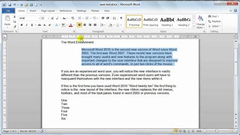 Microsoft Word 2010 Paragraph formatting - Tutorial 12 - YouTube