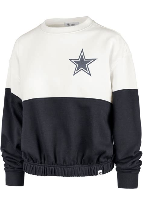 Dallas Cowboys 47 Crew Sweatshirt Womens WHITE Take Two Long Sleeve