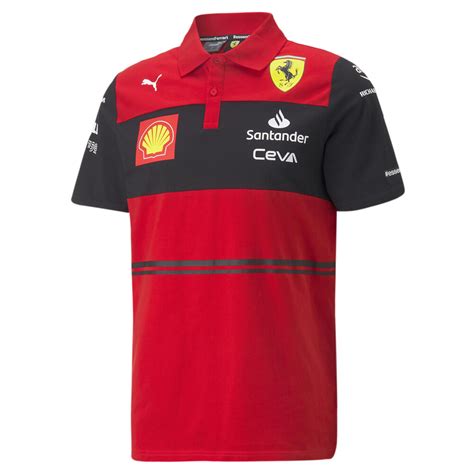 Scuderia Ferrari Team Men's Polo Shirt | Red - PUMA