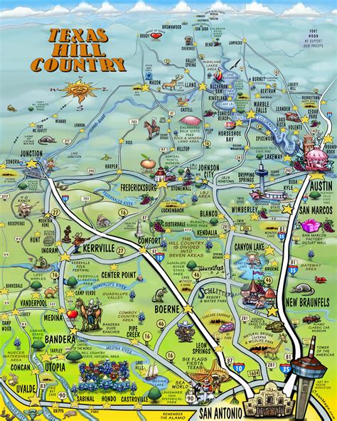 Texas Hill Country Wineries Map - Printable Maps