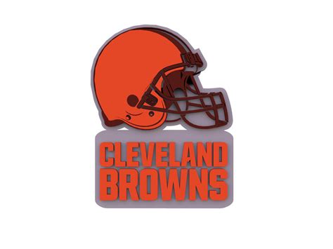 NFL Cleveland Browns Keychan Logo Printable - 3D Model by danyelon