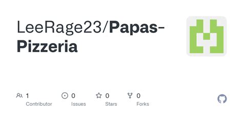 GitHub - LeeRage23/Papas-Pizzeria