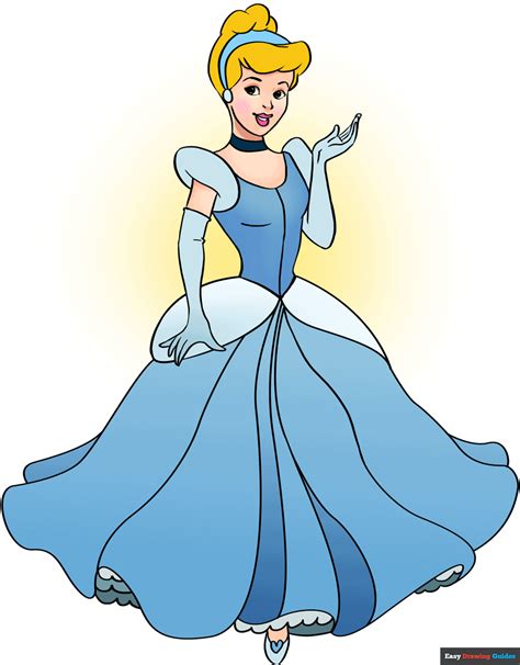 How to Draw Cinderella - Really Easy Drawing Tutorial