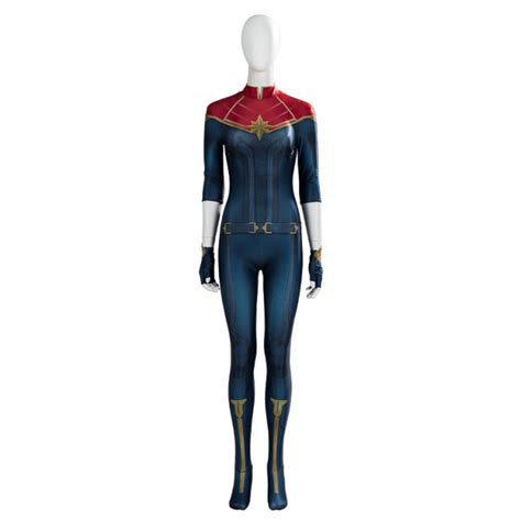 The Marvels Captain Marvel Costume - Captain Marvel Cosplay | Costume Party World