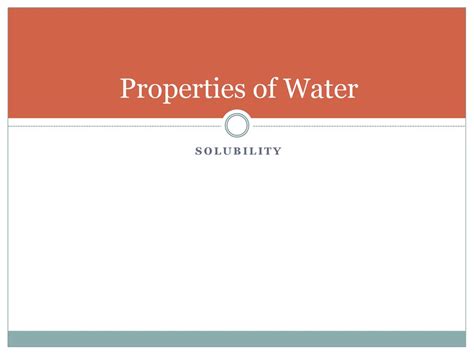 Water & pH Packet #7 Chapter #2. - ppt download