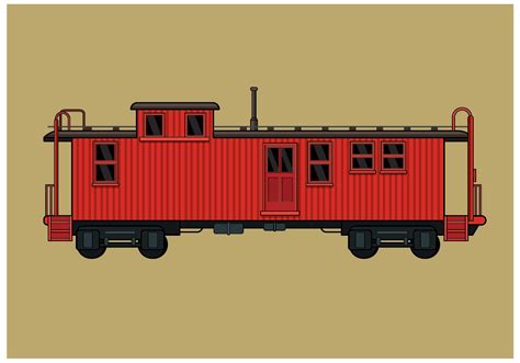 Free Caboose Vector 156239 Vector Art at Vecteezy