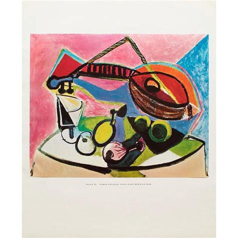 1950s After Pablo Picasso "Still-Life With Guitar", First Edition Swiss Full-Color Print | Chairish