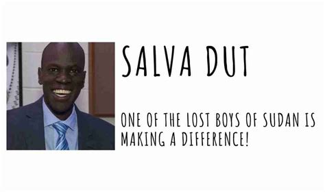 Salva Dut, one of the Lost Boys of Sudan is making a difference!