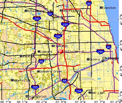 Hillside, Illinois (IL 60154, 60162) profile: population, maps, real estate, averages, homes ...