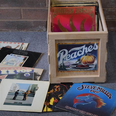 LP Album Crate – Peaches Record Crates