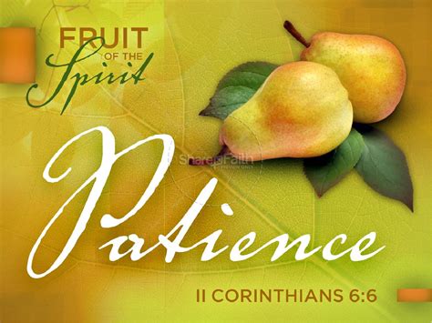 Patience Fruit of the Spirit PowerPoint Template | Pentecost PowerPoints