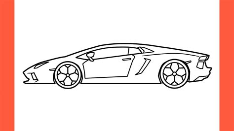 How to draw a LAMBORGHINI AVENTADOR easy / drawing lambo lp 700-4 2011 ...