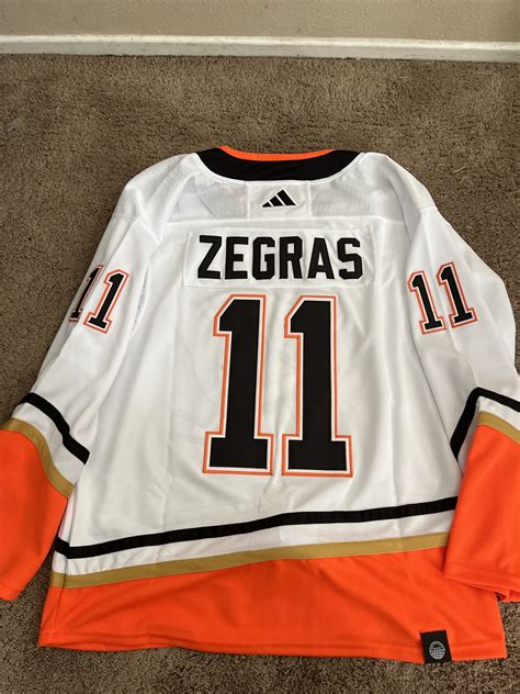 New 2023 Reverse Retro Anaheim Ducks Trevor Zegras Jersey Size 52 (L ...