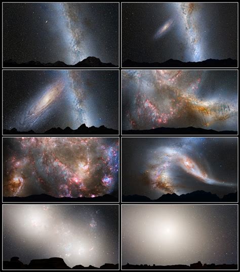 Earth's night sky as Milky Way and Andromeda galaxies merge | Space | EarthSky