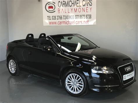 2011 Audi A3, A3 Cabriolet 1.2 TFSI Cabriolet BLACK, 88K, 1.2 Petrol Manual Black £4450 ...