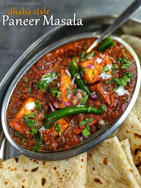 Dhaba Style Paneer Masala Recipe — Spiceindiaonline