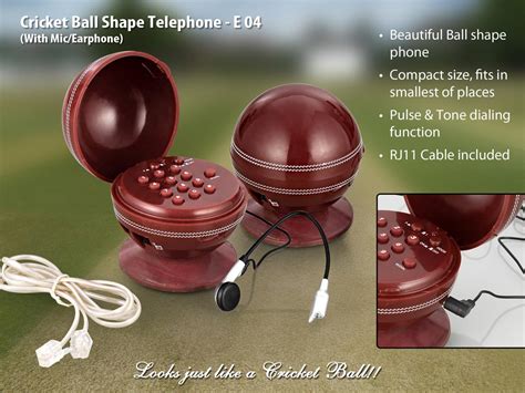 E04 - Telephone (Cricket Ball Shape) - Best corporate Gifts