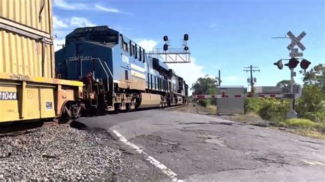 NS inter-model train passing through Orange, Virginia with NS #8098 ...