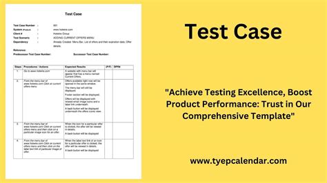 Excel Test Case Template