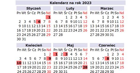 Jak wypadają Długie Weekendy 2023 - Kalendarz Świąt