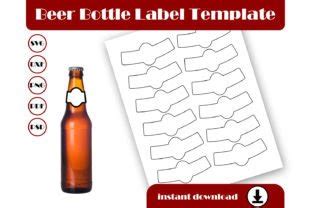 Beer Bottle Neck Label Template Graphic by blacbidigital · Creative Fabrica