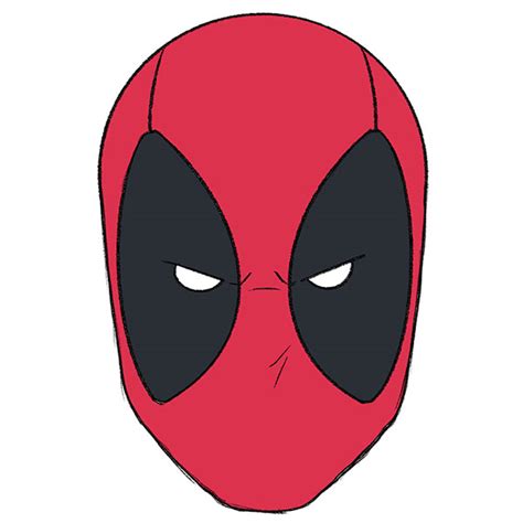 How to Draw a Deadpool Face - Easy Drawing Tutorial For Kids