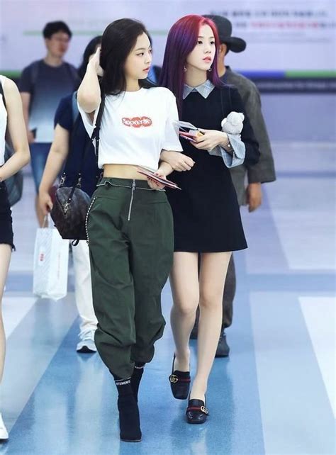 Green Airport Fashion Pants | Jennie - BlackPink | K-Fashion at ...