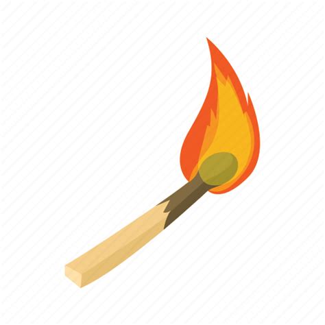 Burning, cartoon, fire, flame, match, matchbox, red icon - Download on ...