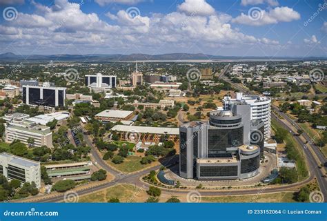 Gaborone botsuana aérea foto de stock. Imagem de distrito - 233152064