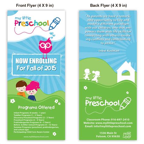 Preschool Flyer - 16+ Examples, Illustrator, InDesign, Word, Pages ...