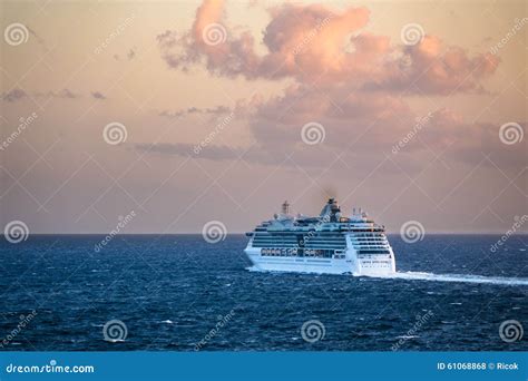 A Cruise Ship on the Baltic Sea Stock Photo - Image of shore ...