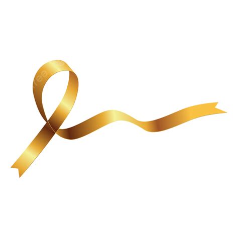 Gold Cancer Ribbon, Cancer Ribbon, Cancer Day, Childhood Cancer Day PNG ...