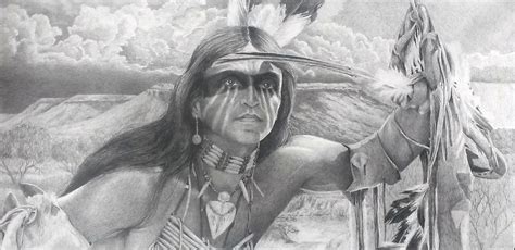 Drawing : "Comanche Warrior of the Llano Estacado" (Original art by Joe Belt)