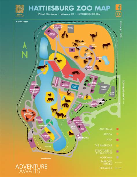 Hattiesburg Zoo Map and Brochure (2021 - 2023) | ThemeParkBrochures.net