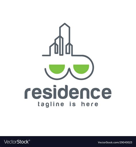 Residence logo Royalty Free Vector Image - VectorStock