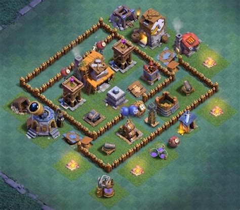 14+ Best Builder Hall 4 Base Links (**New**) 2024 | Save Trophies | Clash of clans, Pertahanan ...