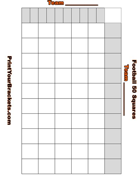 Nfl Squares Printable - Printable Word Searches