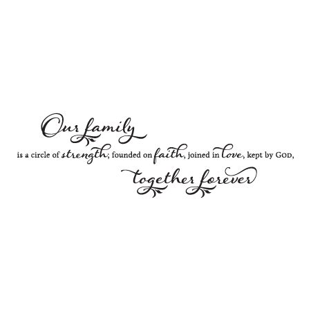 Our Family Together Forever Wall Quotes™ Decal | WallQuotes.com