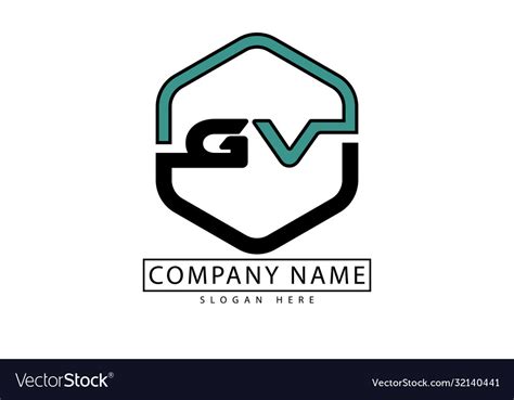 Gv logo Royalty Free Vector Image - VectorStock