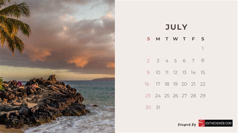 July 2023 Calendar Desktop Wallpaper | EntheosWeb