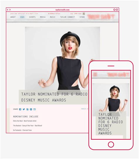 Taylor Swift 1989 Website - ST8MNT BRAND AGENCY