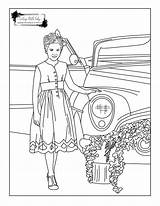 Free Vintage Coloring Pages sketch template